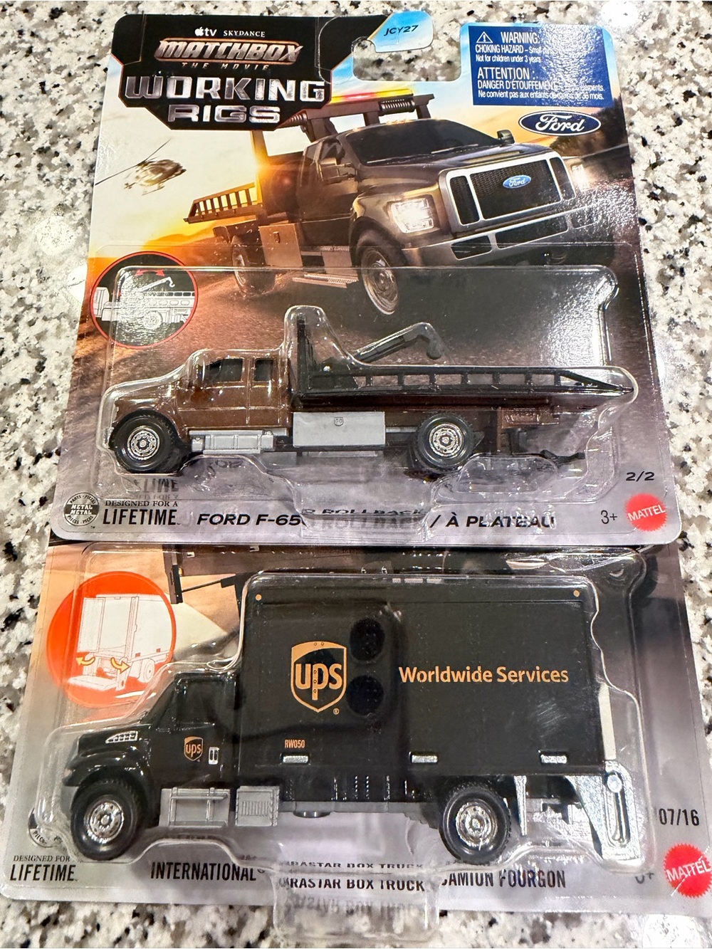 Match Working Rigs Ford F-650 Flatbed Tow Truck - Brown
